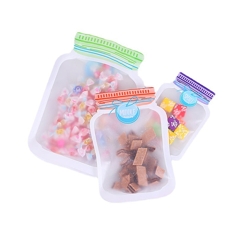 Special-shaped fresh-keeping bag frosted snack food self-sealing packaging Mason bag
