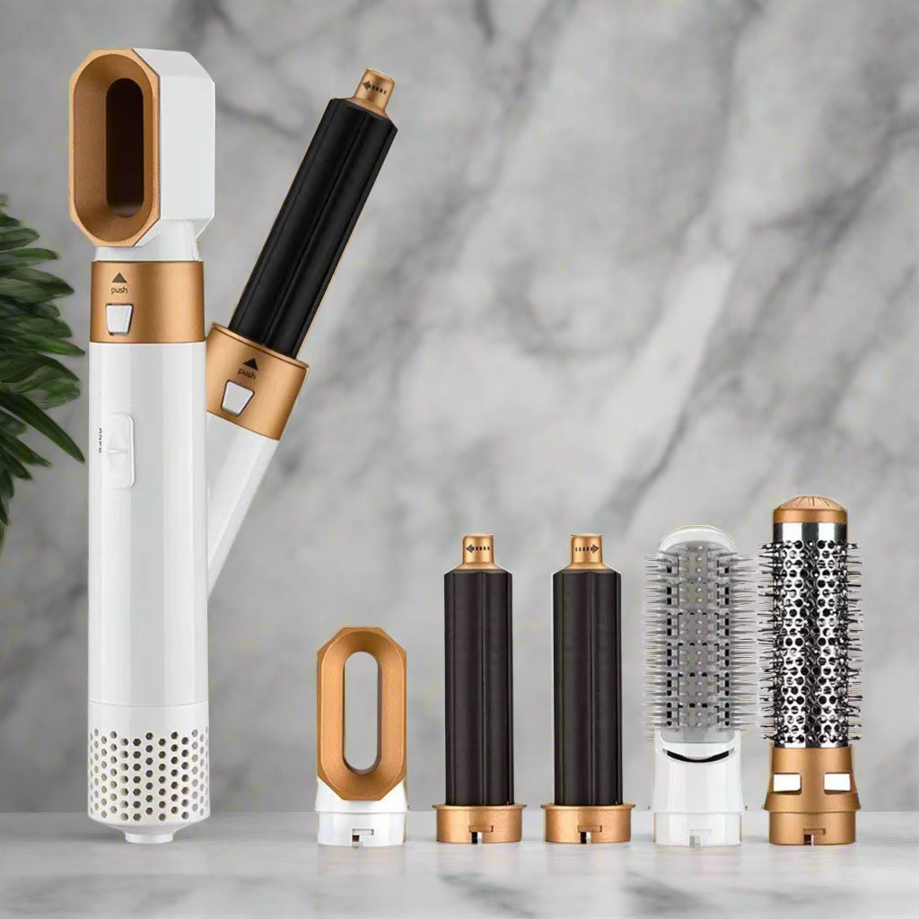 Five-in-one hair dryer comb