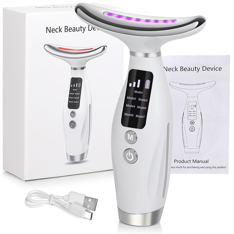 Beauty neck instrument neck beauty instrument neck wrinkle instrument micro-current neck and face dual-use law lines neck wrinkle massage instrument