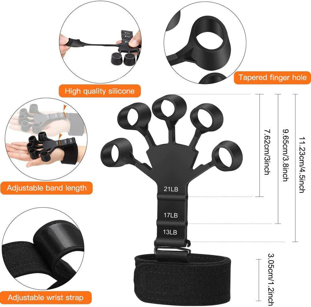 Explosion Silicone 5 Finger Exerciser Finger Strengthener