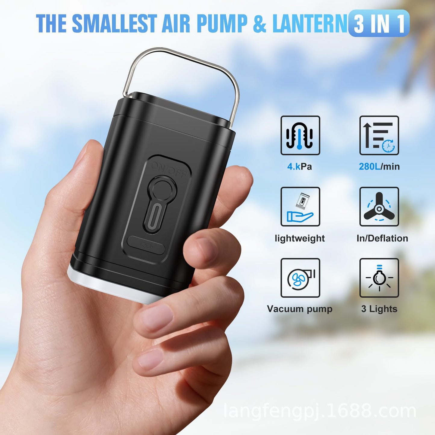 Household electric air pump small fast pumping and charging dual-purpose suction pump wireless outdoor lithium battery air pump
