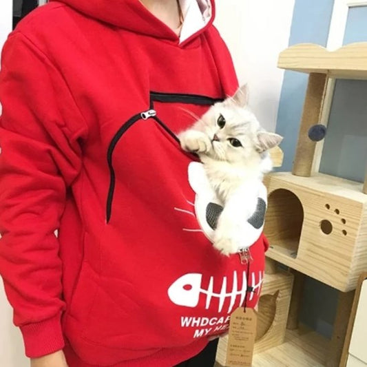 Hot Style Ladies Cat Print Sweatshirt Cat Nest Top