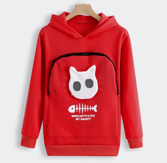 Hot Style Ladies Cat Print Sweatshirt Cat Nest Top