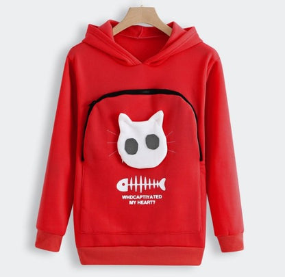 Hot Style Ladies Cat Print Sweatshirt Cat Nest Top