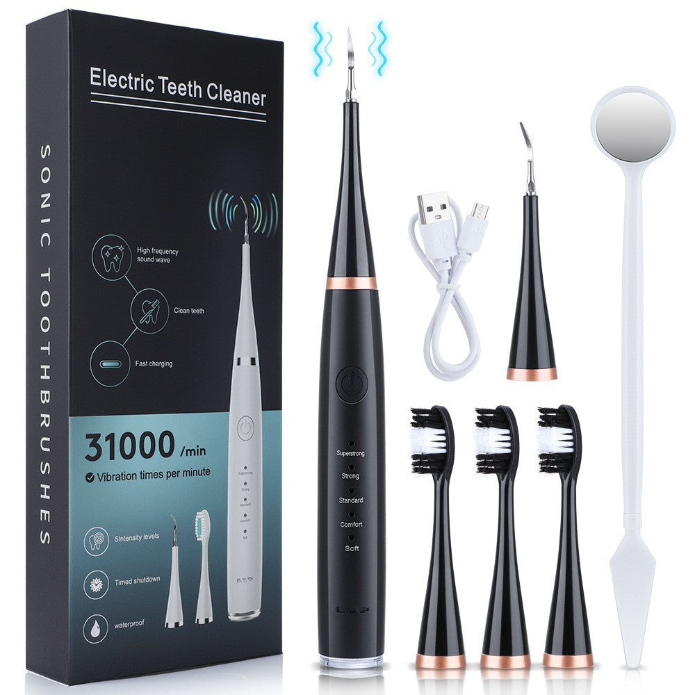 5-speed high-frequency vibration tooth cleaner USB electric toothbrush