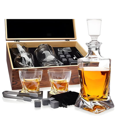 Whiskey wine set wooden box set gift