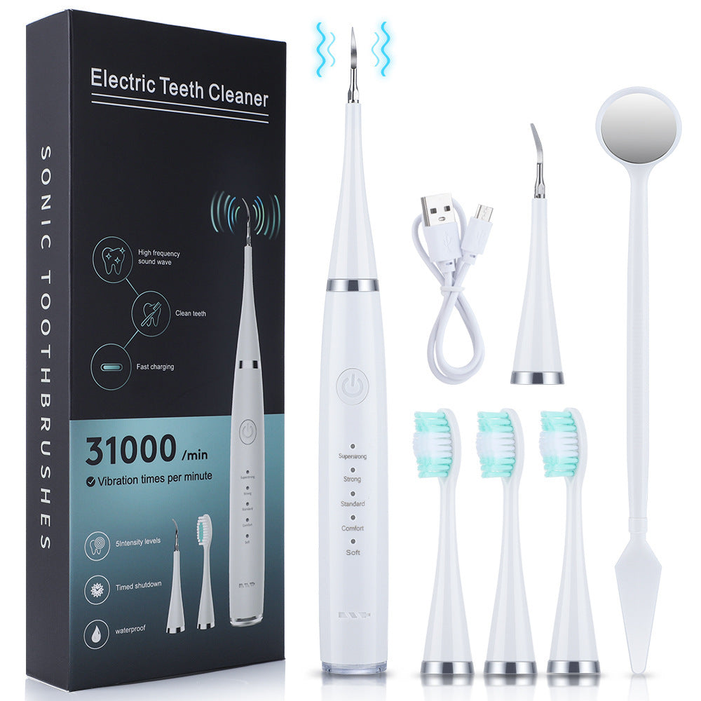 5-speed high-frequency vibration tooth cleaner USB electric toothbrush