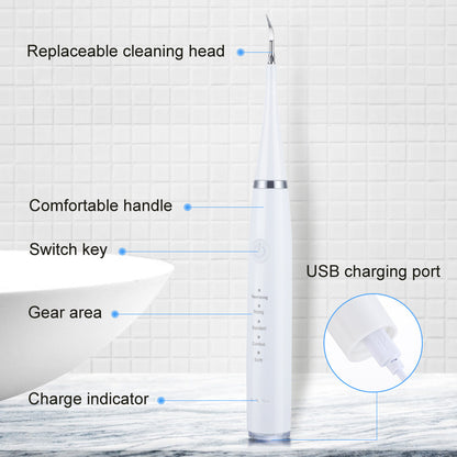 5-speed high-frequency vibration tooth cleaner USB electric toothbrush