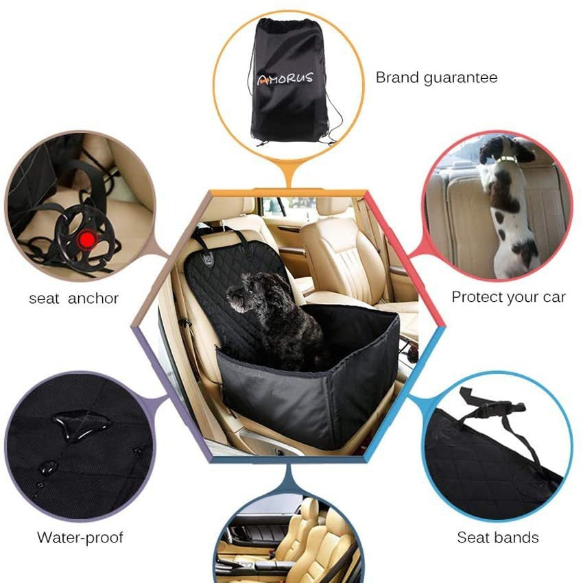 Car pet mat thickened Oxford cloth co-pilot dog kennel seat mat car back seat anti-dirty waterproof cat and dog mat