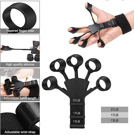 Explosion Silicone 5 Finger Exerciser Finger Strengthener