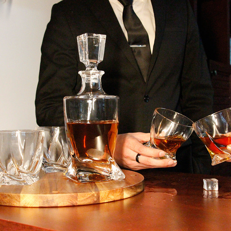 Whiskey wine set wooden box set gift