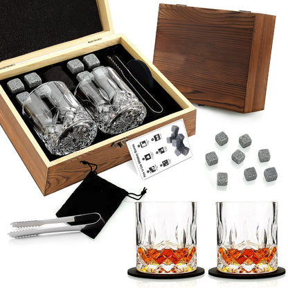 Whiskey wine set wooden box set gift