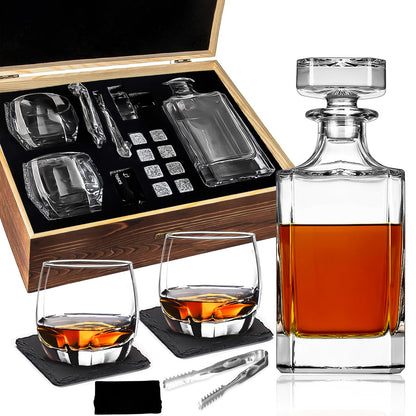 Whiskey wine set wooden box set gift
