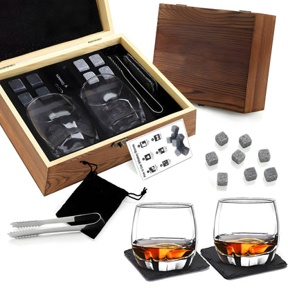 Whiskey wine set wooden box set gift