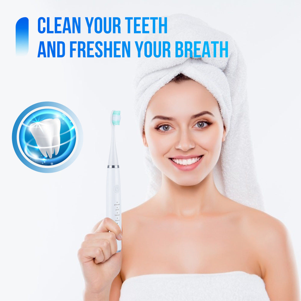 5-speed high-frequency vibration tooth cleaner USB electric toothbrush