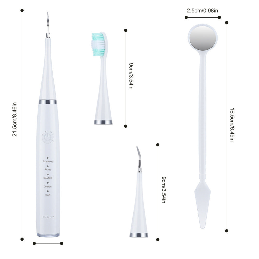 5-speed high-frequency vibration tooth cleaner USB electric toothbrush