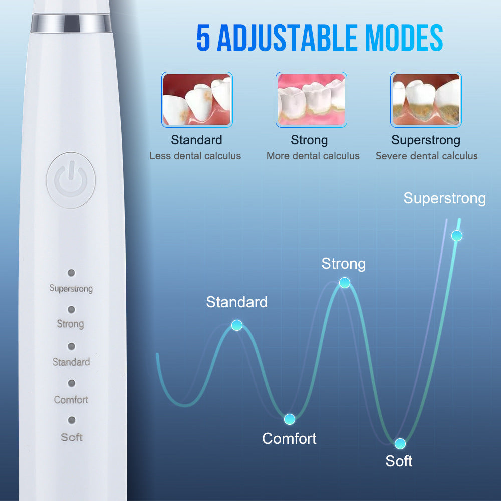 5-speed high-frequency vibration tooth cleaner USB electric toothbrush