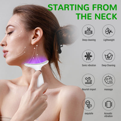 Cross-border beauty neck instrument neck beauty instrument neck wrinkle instrument micro-current neck and face dual-use law lines neck wrinkle massage instrument