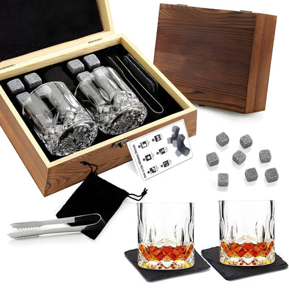 Whiskey wine set wooden box set gift