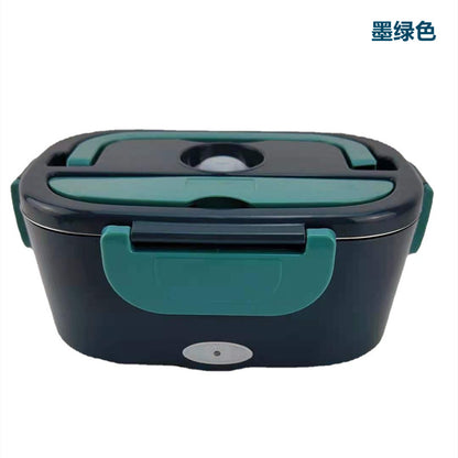 Stainless steel electric heating lunch box water-free office workers heat preservation self-heating electric heating dishes 60 watts pluggable lunch box